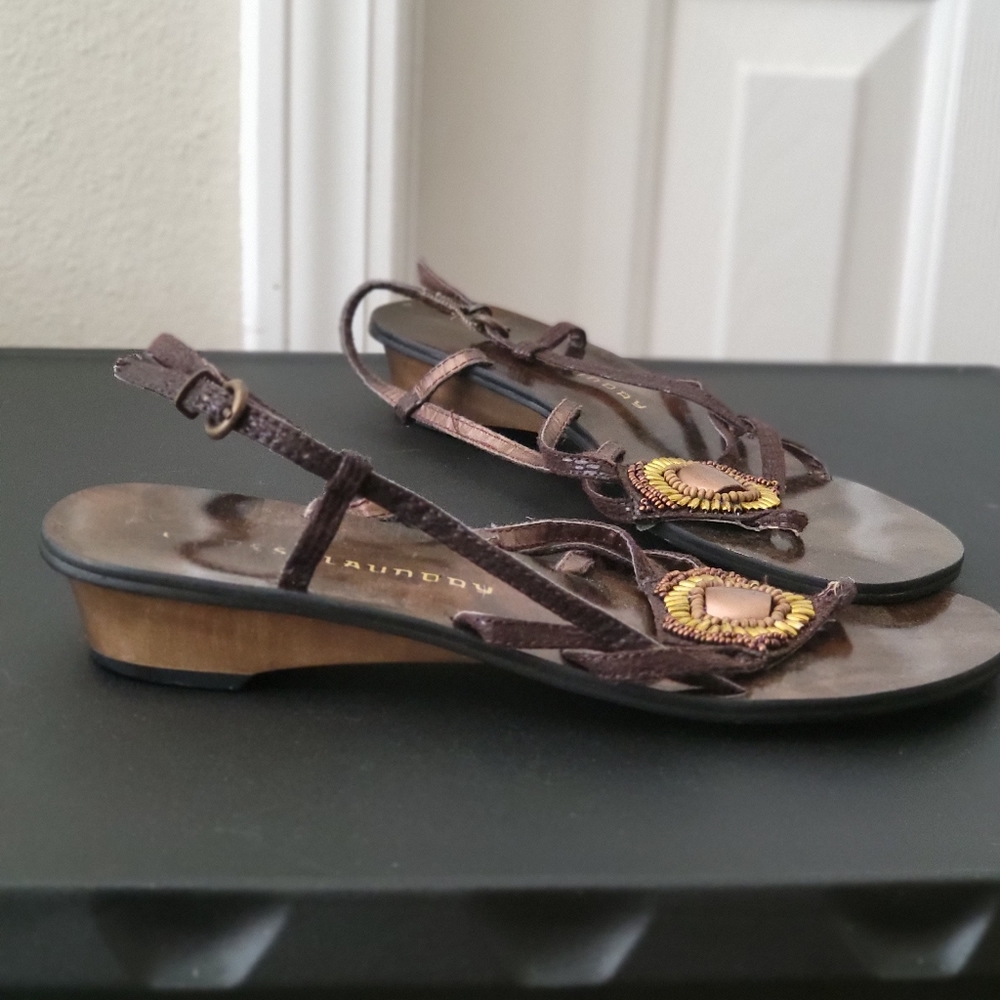 Chinese Laundry  brown beaded sandal size 7.5